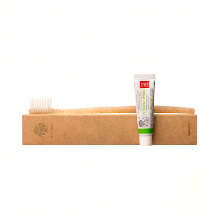  Зубной набор, упак. крафт-картон «Greenery» / Dental kit